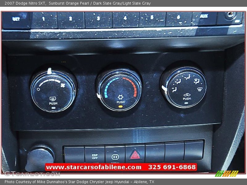 Sunburst Orange Pearl / Dark Slate Gray/Light Slate Gray 2007 Dodge Nitro SXT