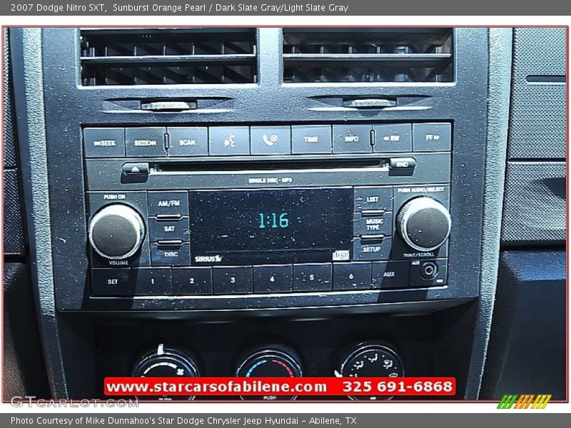 Sunburst Orange Pearl / Dark Slate Gray/Light Slate Gray 2007 Dodge Nitro SXT