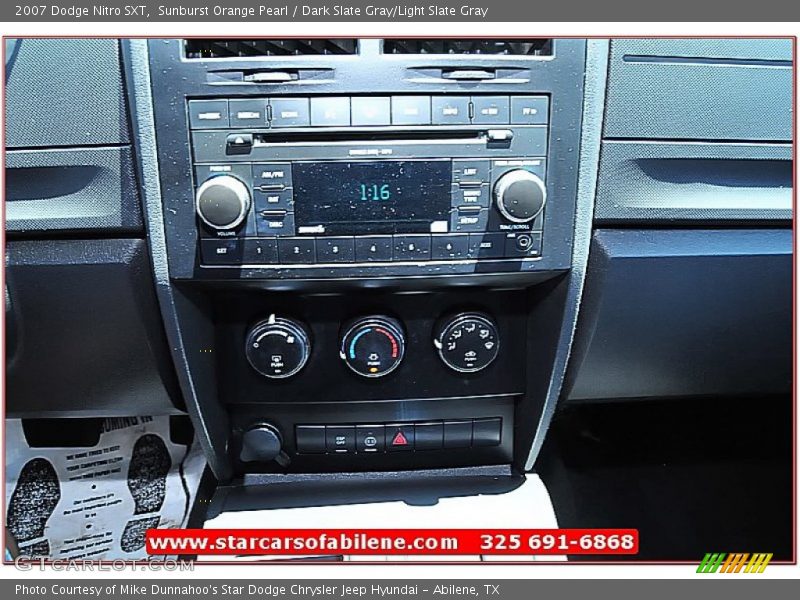 Sunburst Orange Pearl / Dark Slate Gray/Light Slate Gray 2007 Dodge Nitro SXT