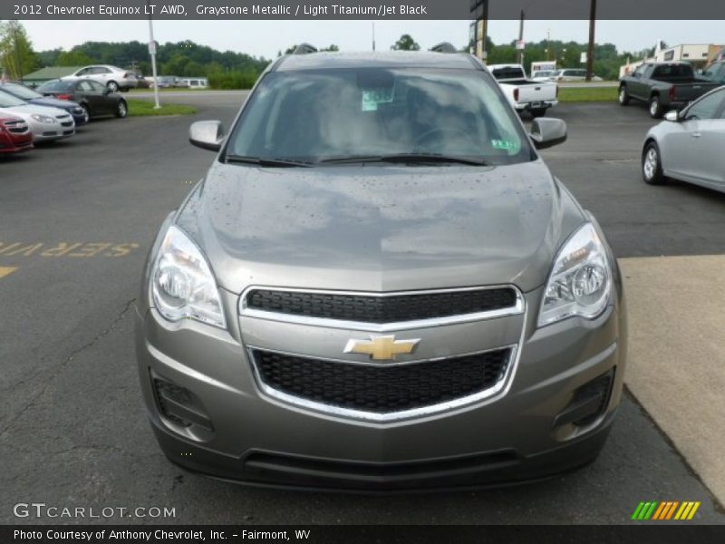 Graystone Metallic / Light Titanium/Jet Black 2012 Chevrolet Equinox LT AWD