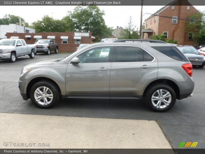 Graystone Metallic / Light Titanium/Jet Black 2012 Chevrolet Equinox LT AWD