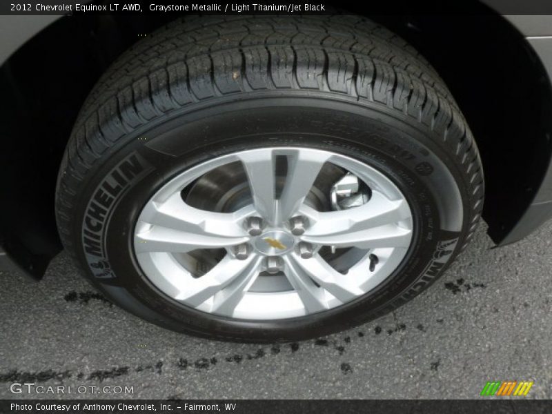 Graystone Metallic / Light Titanium/Jet Black 2012 Chevrolet Equinox LT AWD