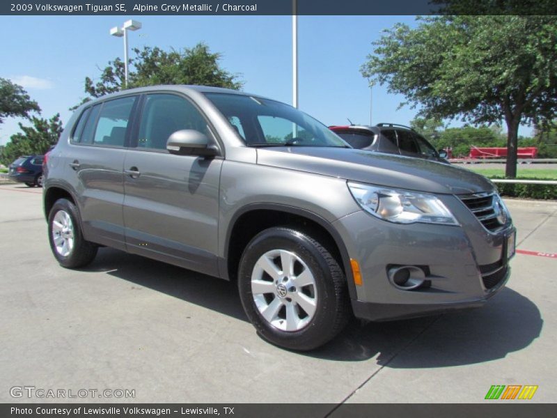 Alpine Grey Metallic / Charcoal 2009 Volkswagen Tiguan SE