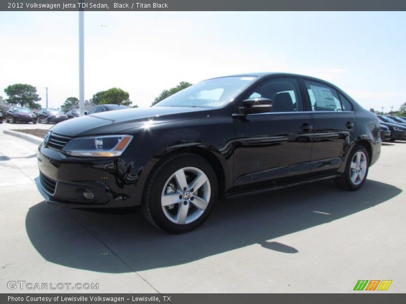 Black / Titan Black 2012 Volkswagen Jetta TDI Sedan