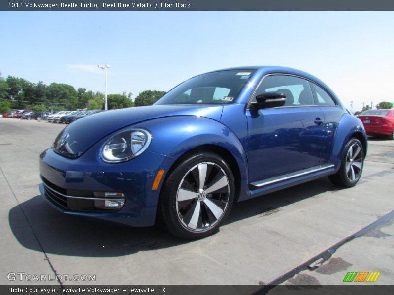 Reef Blue Metallic / Titan Black 2012 Volkswagen Beetle Turbo