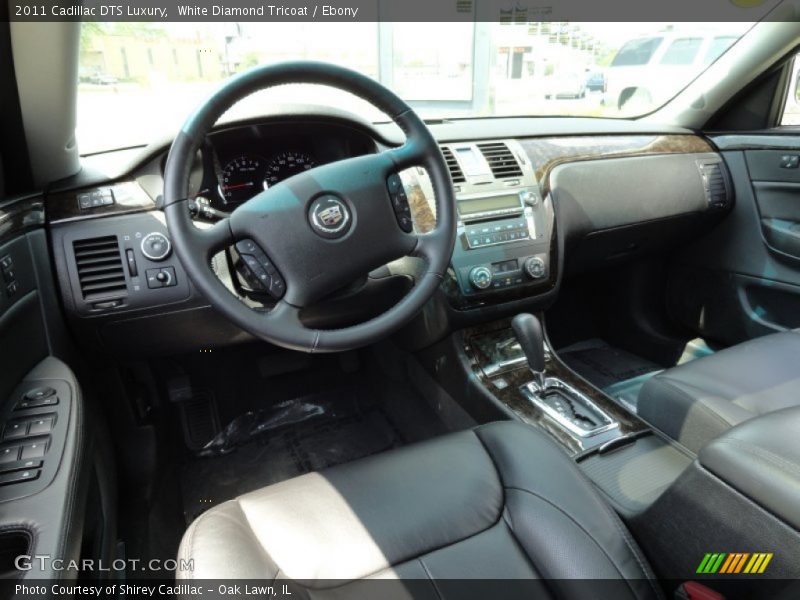White Diamond Tricoat / Ebony 2011 Cadillac DTS Luxury