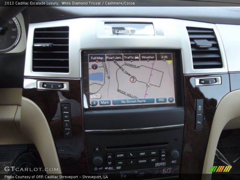 White Diamond Tricoat / Cashmere/Cocoa 2013 Cadillac Escalade Luxury