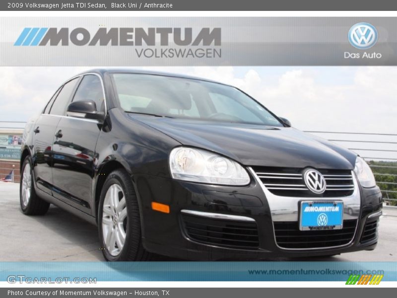 Black Uni / Anthracite 2009 Volkswagen Jetta TDI Sedan