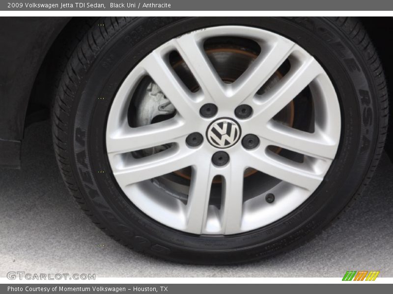 Black Uni / Anthracite 2009 Volkswagen Jetta TDI Sedan
