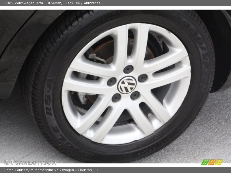 Black Uni / Anthracite 2009 Volkswagen Jetta TDI Sedan