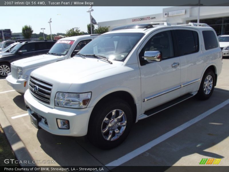Tuscan Pearl / Willow Beige 2007 Infiniti QX 56 4WD
