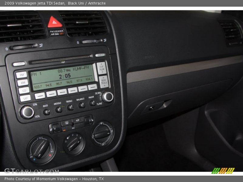 Black Uni / Anthracite 2009 Volkswagen Jetta TDI Sedan