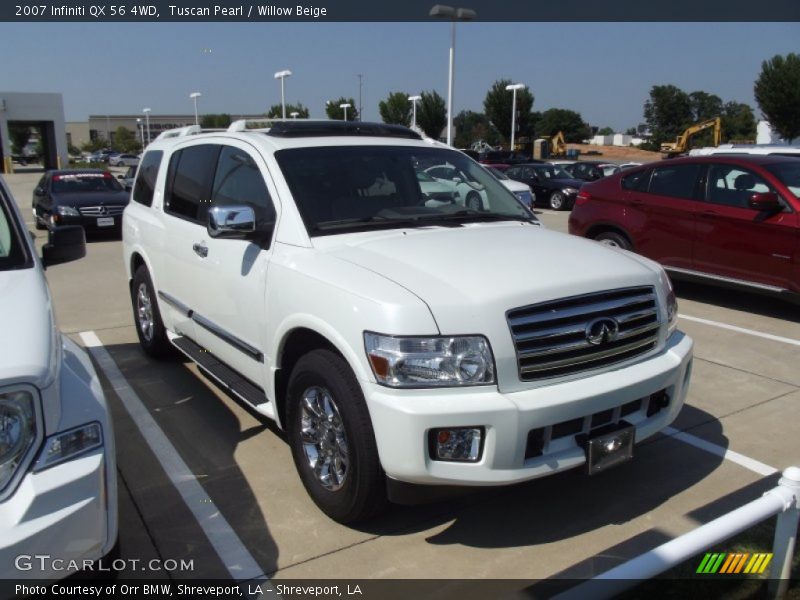 Tuscan Pearl / Willow Beige 2007 Infiniti QX 56 4WD