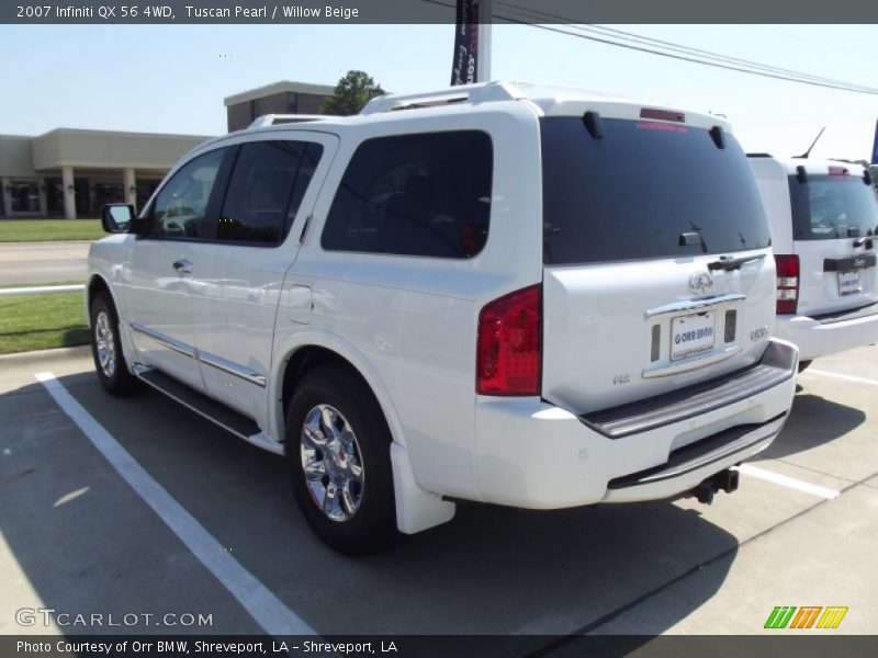 Tuscan Pearl / Willow Beige 2007 Infiniti QX 56 4WD