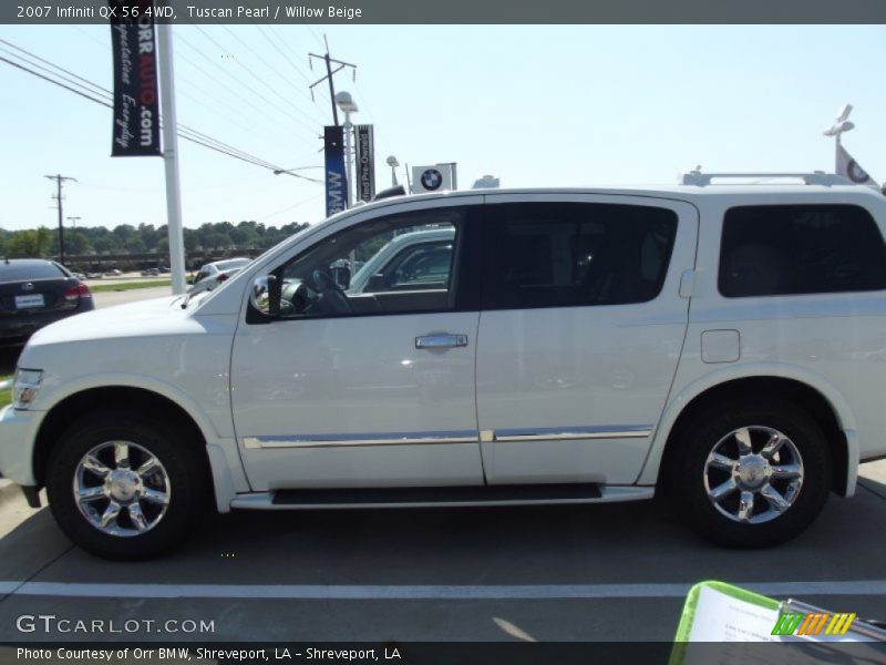 Tuscan Pearl / Willow Beige 2007 Infiniti QX 56 4WD