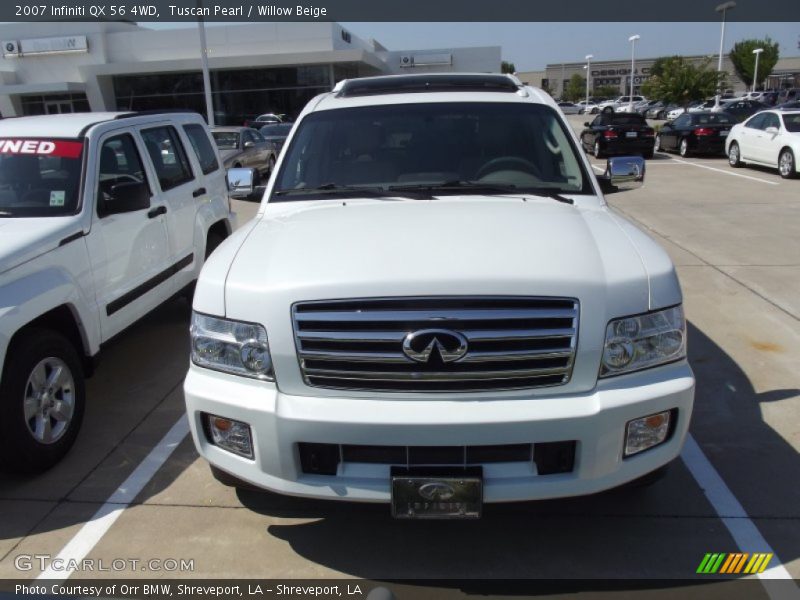 Tuscan Pearl / Willow Beige 2007 Infiniti QX 56 4WD