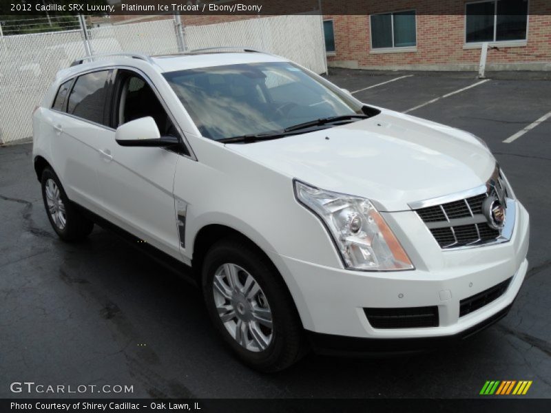 Platinum Ice Tricoat / Ebony/Ebony 2012 Cadillac SRX Luxury