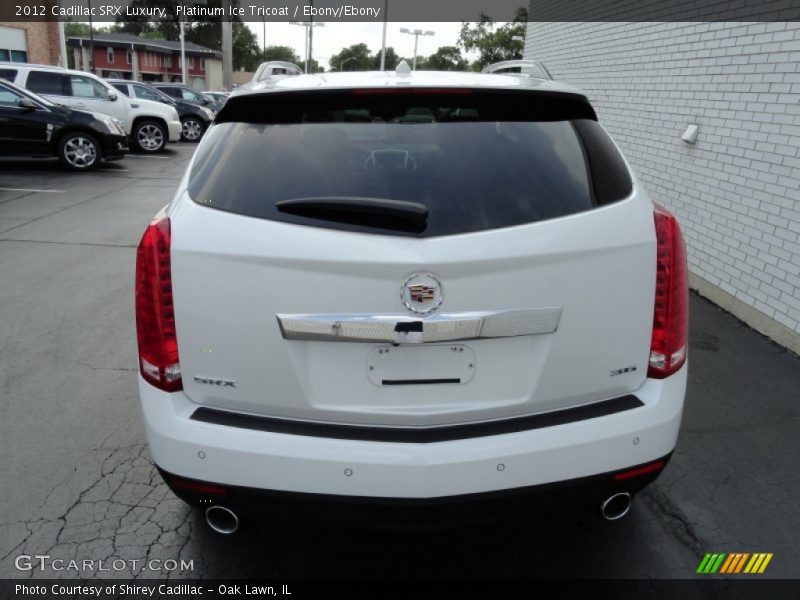 Platinum Ice Tricoat / Ebony/Ebony 2012 Cadillac SRX Luxury