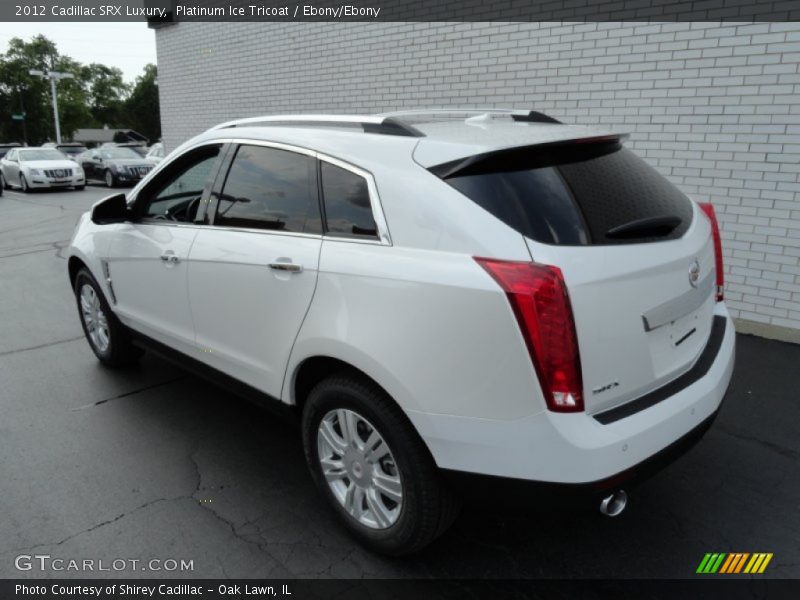 Platinum Ice Tricoat / Ebony/Ebony 2012 Cadillac SRX Luxury