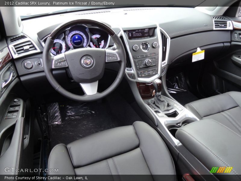Platinum Ice Tricoat / Ebony/Ebony 2012 Cadillac SRX Luxury