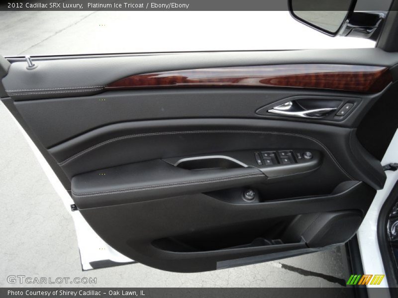 Platinum Ice Tricoat / Ebony/Ebony 2012 Cadillac SRX Luxury