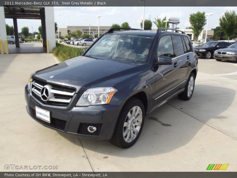 Steel Grey Metallic / Black 2011 Mercedes-Benz GLK 350