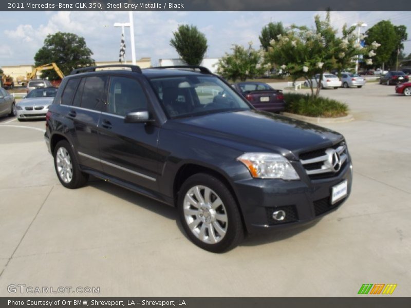 Steel Grey Metallic / Black 2011 Mercedes-Benz GLK 350