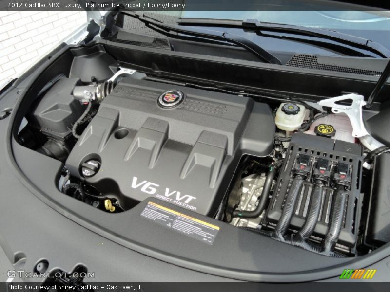 Platinum Ice Tricoat / Ebony/Ebony 2012 Cadillac SRX Luxury