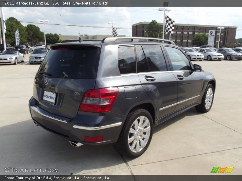 Steel Grey Metallic / Black 2011 Mercedes-Benz GLK 350