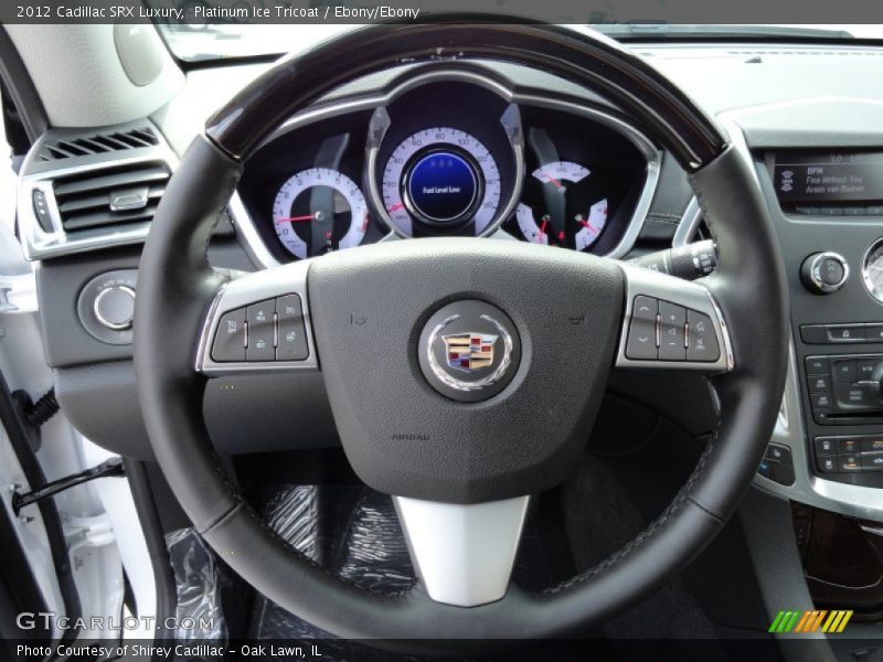 Platinum Ice Tricoat / Ebony/Ebony 2012 Cadillac SRX Luxury