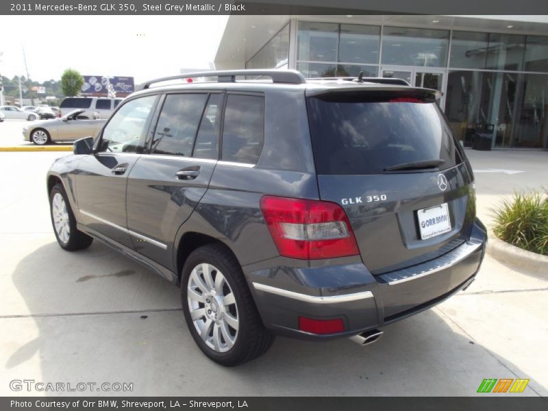 Steel Grey Metallic / Black 2011 Mercedes-Benz GLK 350