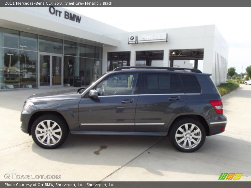 Steel Grey Metallic / Black 2011 Mercedes-Benz GLK 350
