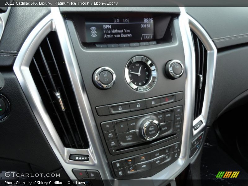 Platinum Ice Tricoat / Ebony/Ebony 2012 Cadillac SRX Luxury