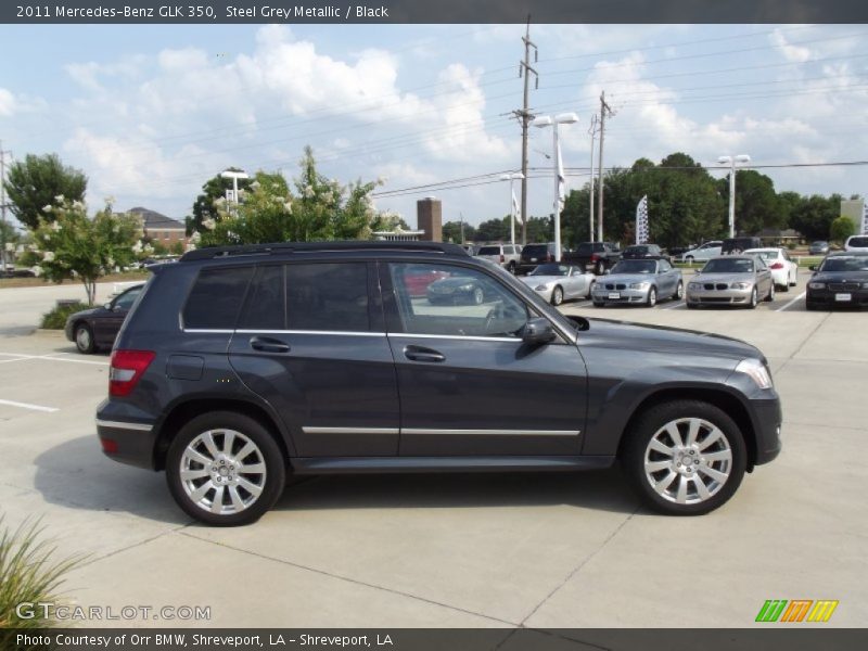 Steel Grey Metallic / Black 2011 Mercedes-Benz GLK 350
