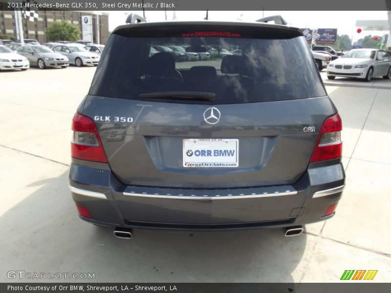Steel Grey Metallic / Black 2011 Mercedes-Benz GLK 350