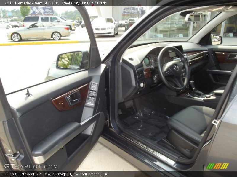Steel Grey Metallic / Black 2011 Mercedes-Benz GLK 350
