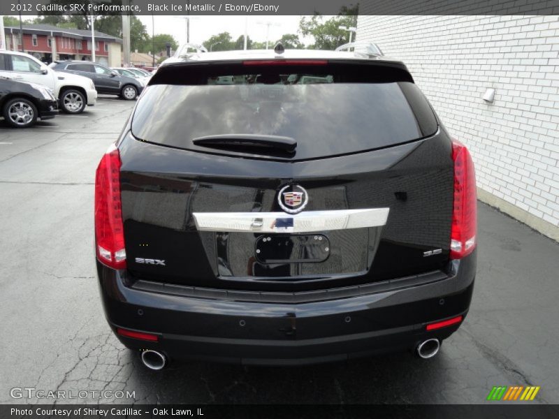 Black Ice Metallic / Ebony/Ebony 2012 Cadillac SRX Performance