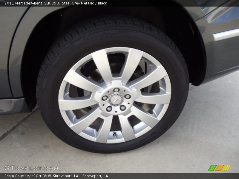 Steel Grey Metallic / Black 2011 Mercedes-Benz GLK 350