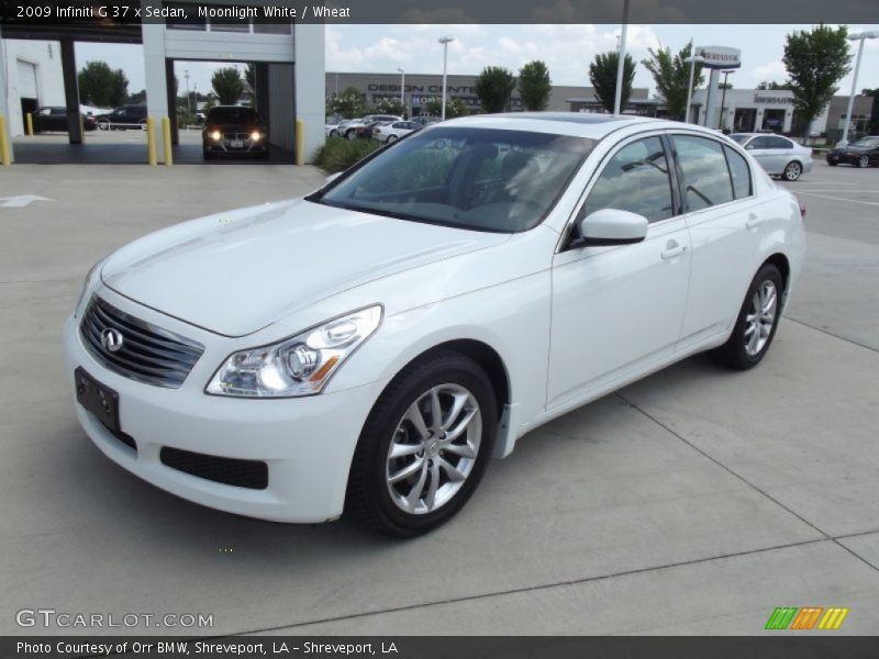 Moonlight White / Wheat 2009 Infiniti G 37 x Sedan