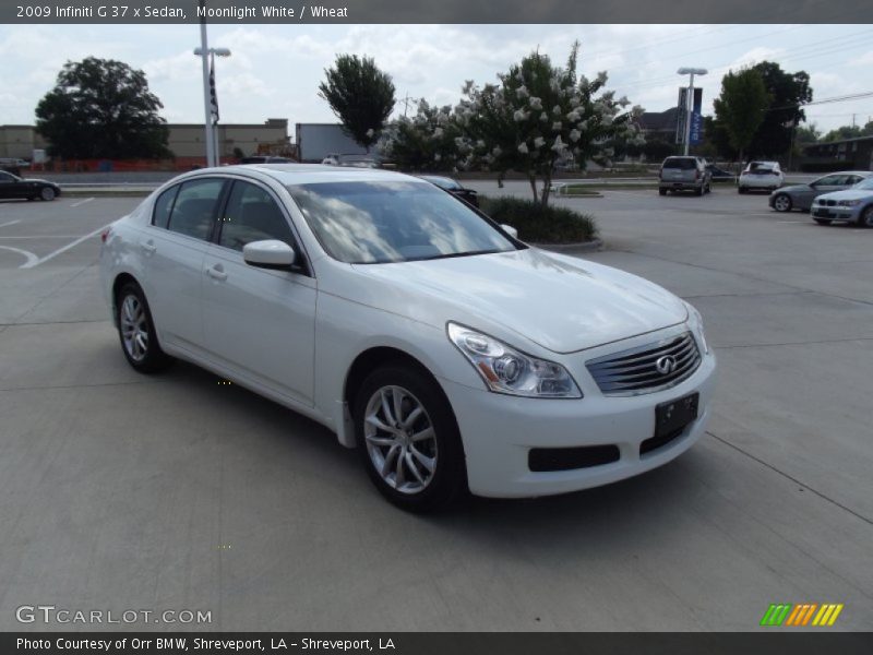 Moonlight White / Wheat 2009 Infiniti G 37 x Sedan