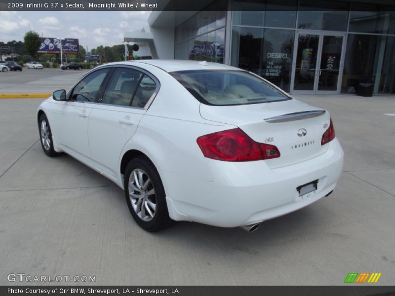 Moonlight White / Wheat 2009 Infiniti G 37 x Sedan