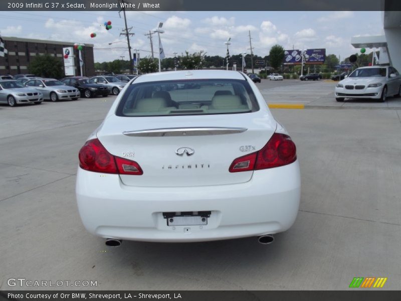 Moonlight White / Wheat 2009 Infiniti G 37 x Sedan