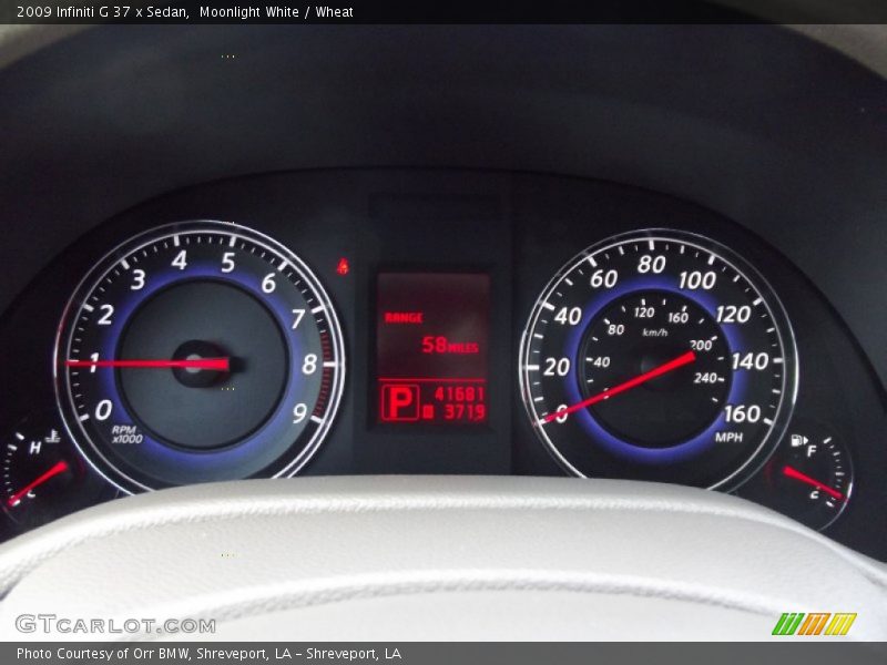 Moonlight White / Wheat 2009 Infiniti G 37 x Sedan
