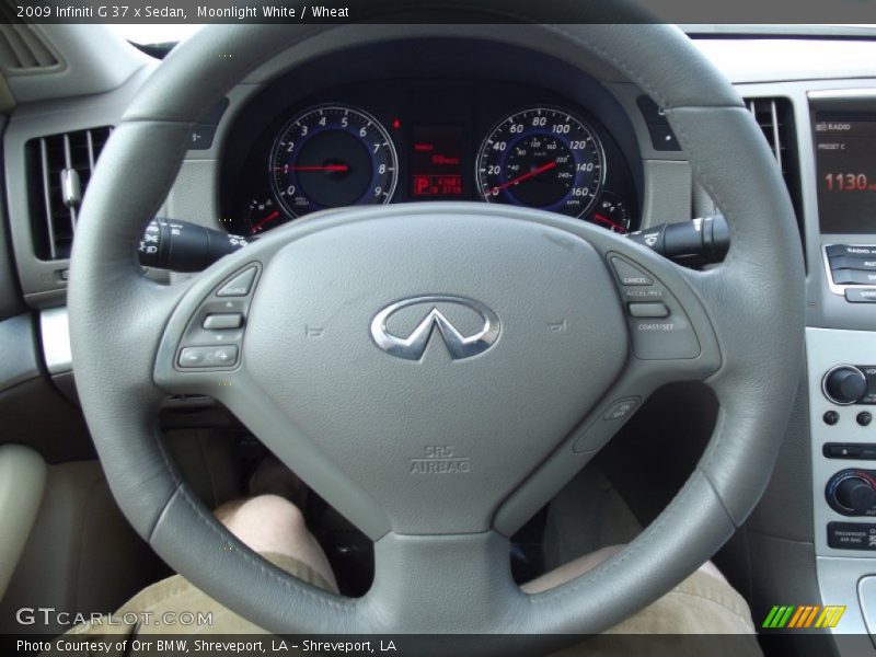 Moonlight White / Wheat 2009 Infiniti G 37 x Sedan