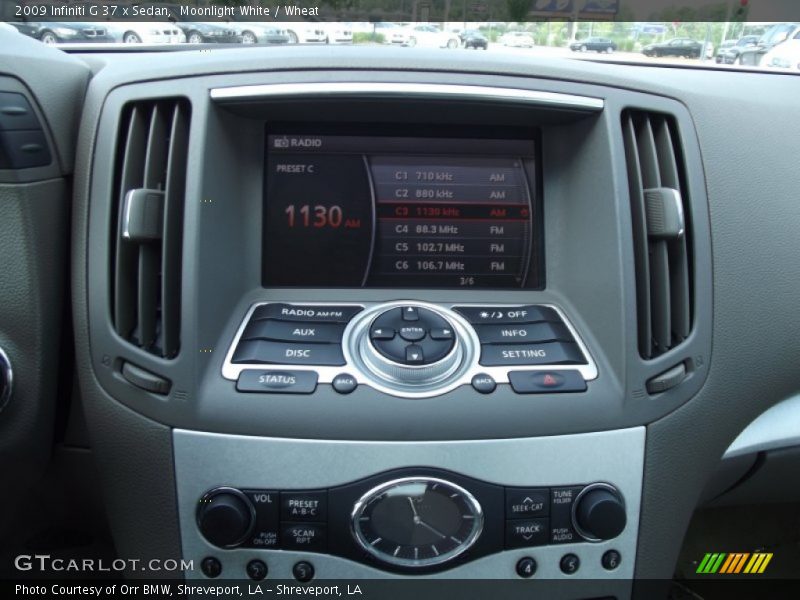 Moonlight White / Wheat 2009 Infiniti G 37 x Sedan