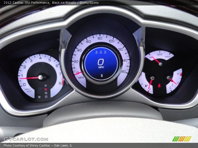 Black Ice Metallic / Ebony/Ebony 2012 Cadillac SRX Performance