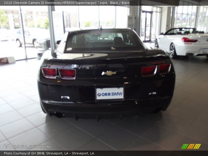 Black / Black 2010 Chevrolet Camaro SS Hennessey HPE600 Supercharged Coupe
