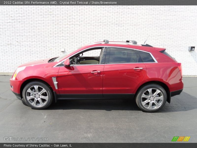 Crystal Red Tintcoat / Shale/Brownstone 2012 Cadillac SRX Performance AWD