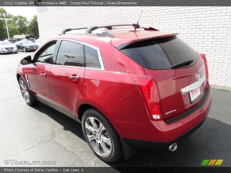 Crystal Red Tintcoat / Shale/Brownstone 2012 Cadillac SRX Performance AWD