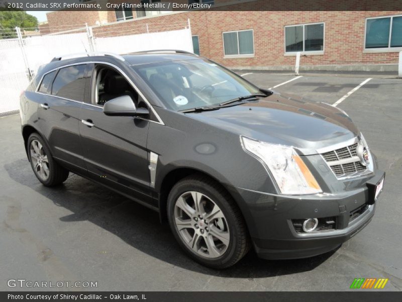 Gray Flannel Metallic / Ebony/Ebony 2012 Cadillac SRX Performance